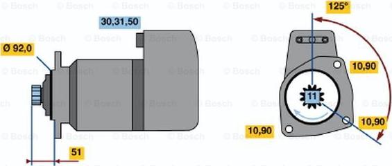 BOSCH 0 001 417 016 - Стартер avtolavka.club