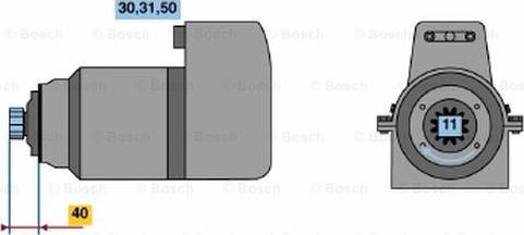 BOSCH 0 001 417 031 - Стартер avtolavka.club