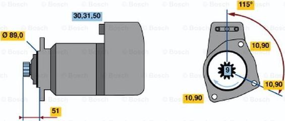 BOSCH 0 001 417 077 - Стартер avtolavka.club