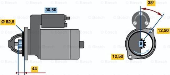 BOSCH 0 001 109 044 - Стартер avtolavka.club