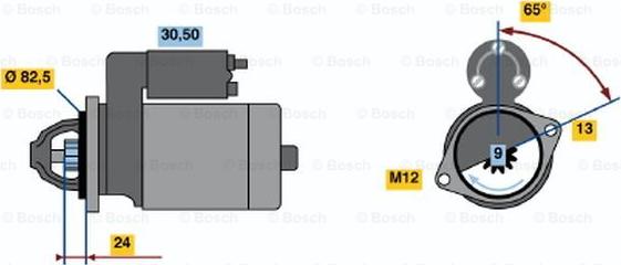 BOSCH 0 001 109 041 - Стартер avtolavka.club