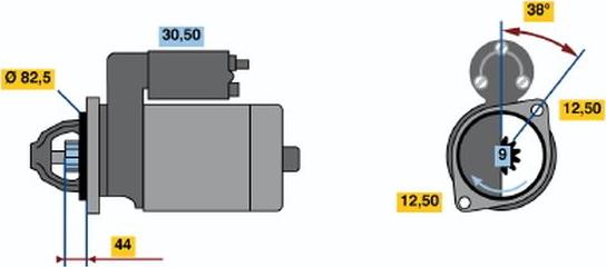 BOSCH 0001109043 - Стартер avtolavka.club