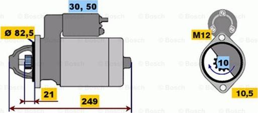 BOSCH 0 001 109 062 - Стартер avtolavka.club