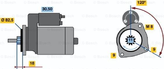 BOSCH 0 001 109 049 - Стартер avtolavka.club