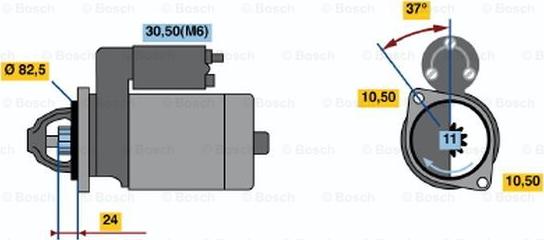 BOSCH 0 001 109 033 - Стартер avtolavka.club