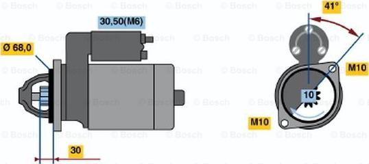 BOSCH 0 001 109 273 - Стартер avtolavka.club