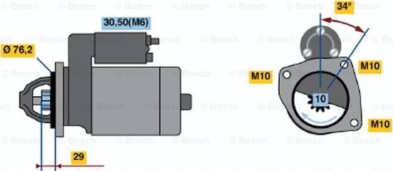 BOSCH 0 001 108 408 - Стартер avtolavka.club