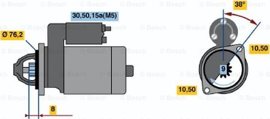 BOSCH 0 001 108 019 - Стартер avtolavka.club