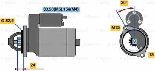 BOSCH 0 001 108 021 - Стартер avtolavka.club