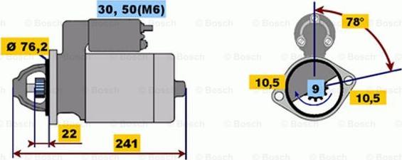 BOSCH 0 001 108 150 - Стартер avtolavka.club