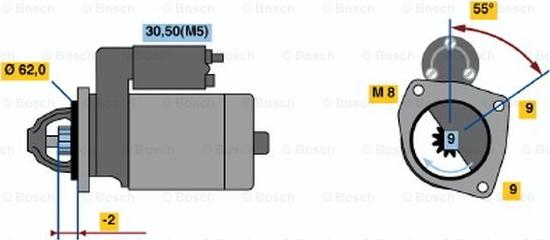 BOSCH 0 001 108 162 - Стартер avtolavka.club