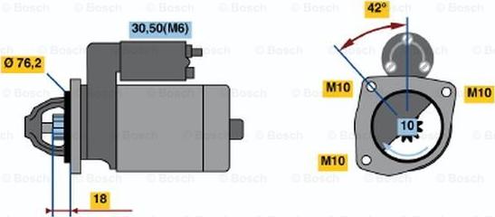 BOSCH 0 001 108 139 - Стартер avtolavka.club