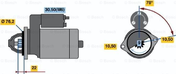 BOSCH 0 001 108 178 - Стартер avtolavka.club