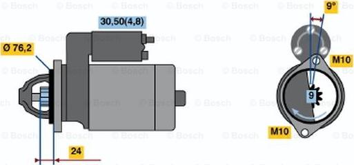 BOSCH 0 001 108 208 - Стартер avtolavka.club