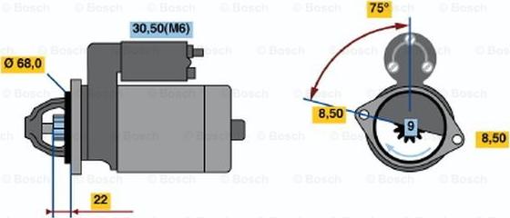 BOSCH 0 001 112 035 - Стартер avtolavka.club