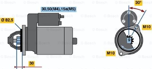 BOSCH 0 001 107 048 - Стартер avtolavka.club