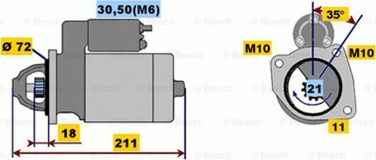 BOSCH 0 001 107 059 - Стартер avtolavka.club