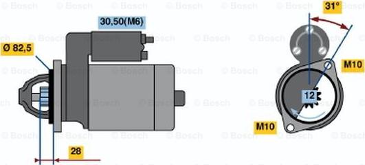 BOSCH 0 001 115 047 - Стартер avtolavka.club