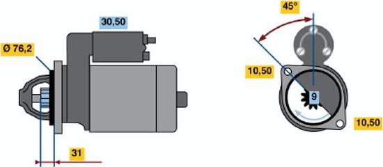 BOSCH 0001115035 - Стартер avtolavka.club