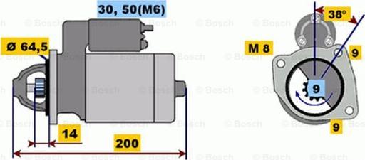 BOSCH 0 001 116 005 - Стартер avtolavka.club