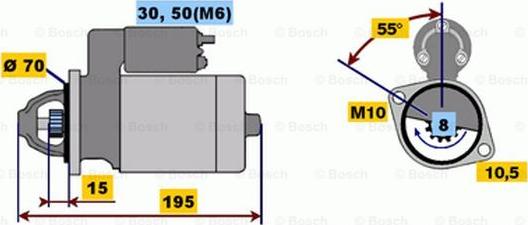 BOSCH 0 001 116 006 - Стартер avtolavka.club