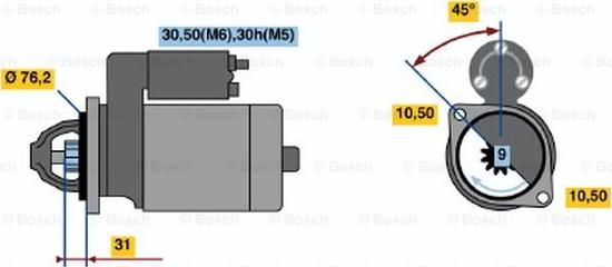 BOSCH 0 001 110 041 - Стартер avtolavka.club