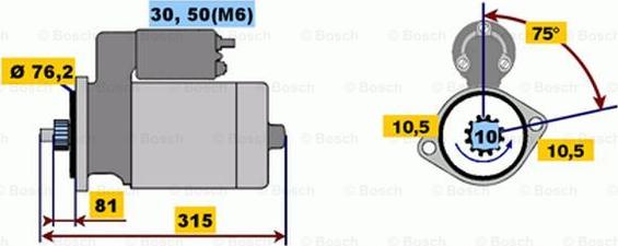 BOSCH 0 001 110 059 - Стартер avtolavka.club