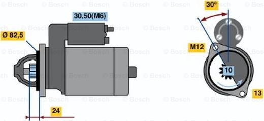 BOSCH 0 001 110 060 - Стартер avtolavka.club