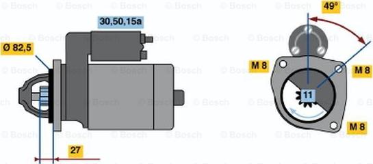 BOSCH 0 001 110 004 - Стартер avtolavka.club