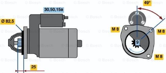 BOSCH 0 001 110 027 - Стартер avtolavka.club