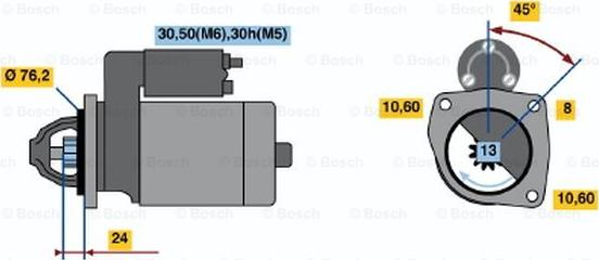 BOSCH 0 001 110 110 - Стартер avtolavka.club