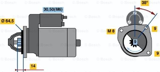 BOSCH 0 001 113 006 - Стартер avtolavka.club