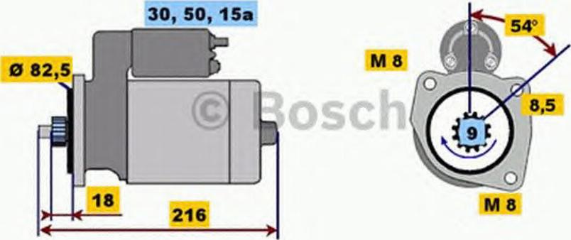 BOSCH 0 001 113 001 - Стартер avtolavka.club