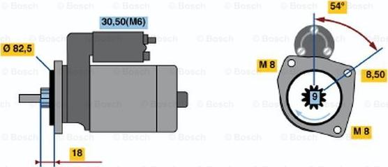 BOSCH 0 001 113 007 - Стартер avtolavka.club