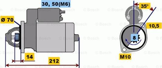 BOSCH 0 001 112 017 - Стартер avtolavka.club