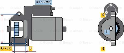 BOSCH 0 001 139 001 - Стартер avtolavka.club