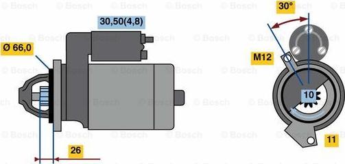 BOSCH 0 001 138 019 - Стартер avtolavka.club