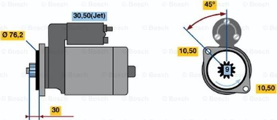 BOSCH 0 001 124 013 - Стартер avtolavka.club