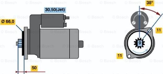 BOSCH 0 001 124 022 - Стартер avtolavka.club