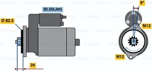 BOSCH 0 001 125 513 - Стартер avtolavka.club