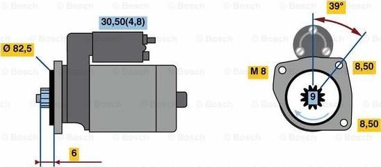 BOSCH 0 001 121 034 - Стартер avtolavka.club