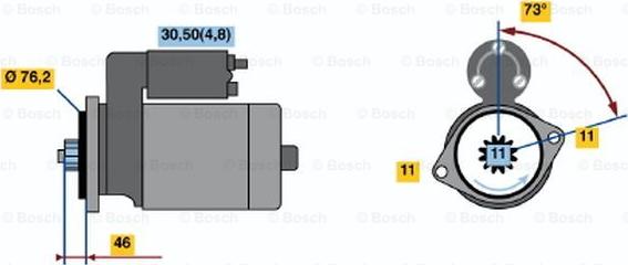 BOSCH 0 001 123 036 - Стартер avtolavka.club