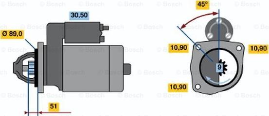 BOSCH 0 986 017 280 - Стартер avtolavka.club