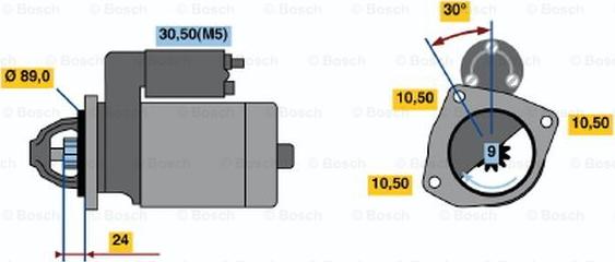 BOSCH 0 001 363 126 - Стартер avtolavka.club