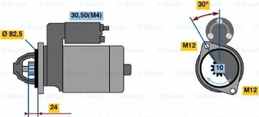 BOSCH 0 001 363 123 - Стартер avtolavka.club