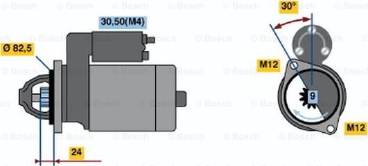 BOSCH 0 001 362 600 - Стартер avtolavka.club