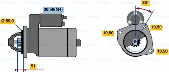 BOSCH 0 001 362 051 - Стартер avtolavka.club