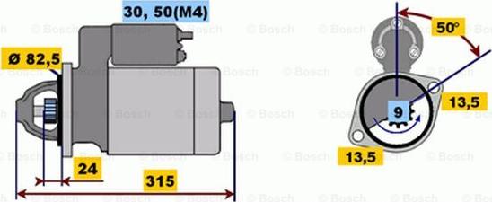 BOSCH 0 001 362 058 - Стартер avtolavka.club