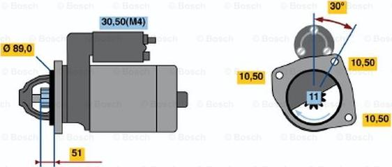 BOSCH 0 001 362 052 - Стартер avtolavka.club