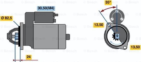 BOSCH 0 001 362 076 - Стартер avtolavka.club